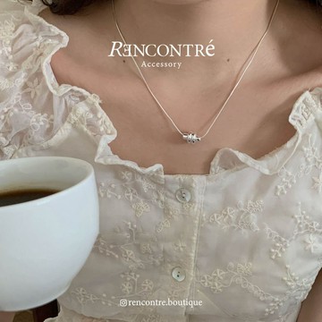 『現貨/韓國 實心厚磅！精緻小滾輪 純銀蛇骨項鍊』Rencontre 925純銀 純銀項鍊 韓國項鍊