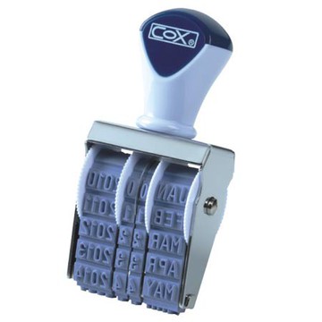 COX三燕 5號字英文日付印/日期章