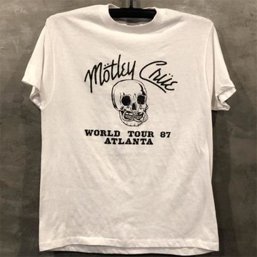 Motley Crue克魯小丑樂隊chic嘻哈美式街頭潮流短袖男女朋克風T恤