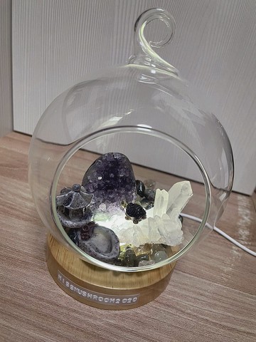 訂製 | 太空玻璃屋日式小財燈 | 水晶 | 居家燈飾