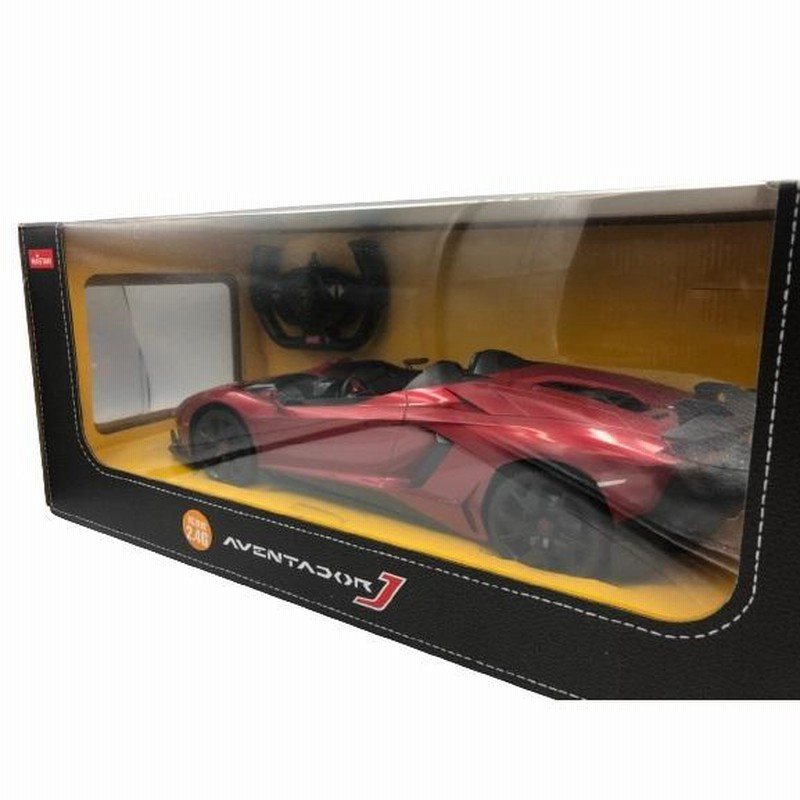 ラジコン RC 1/12 ランボルギーニ アヴェンタドールＪ レッド ラスター