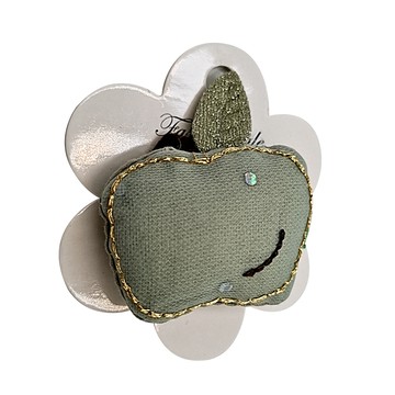 SY(童)造型髮夾 可愛壓夾 寶貝髮飾 安全材質 方便攜帶  蘋果綠  1入