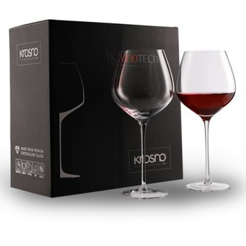 KROSNO套裝進口手工水晶玻璃高腳杯紅酒杯勃艮第葡萄酒杯霞多麗杯
