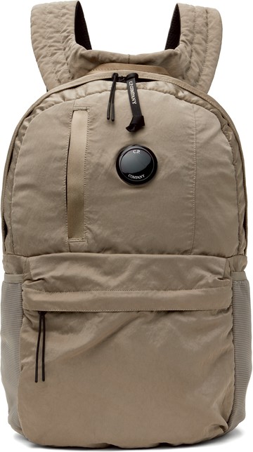 C. P. Company 卡其色 Nylon B Lens 双肩包