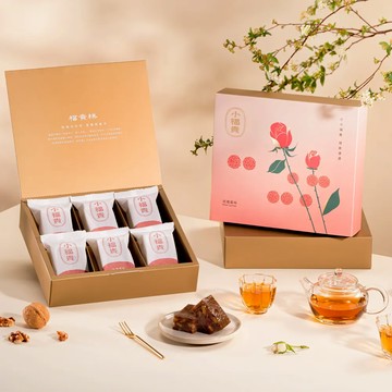 【季節限定】玫瑰荔枝小福貴糕_含提袋(216g±3%) - 1入