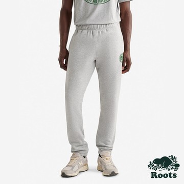 Roots男裝- HERITAGE BEAVER 棉褲-灰色