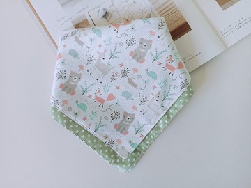 【5日內出貨】多用途方巾  三角圍兜 三角領巾 寶寶領巾 圍兜