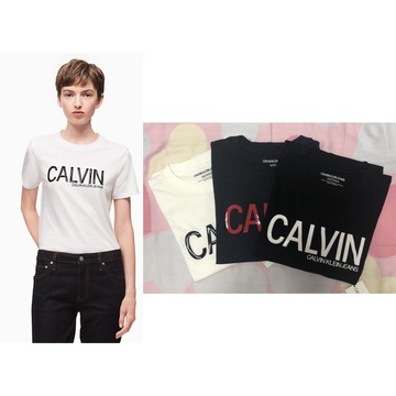 Calvin Klein T恤 女裝 短袖純棉 短T-Shirt 圓領上衣 C32183 CK(現貨)▶指定Outlet商品5折起☆現貨【送禮首選★APP下單點數4倍送】
