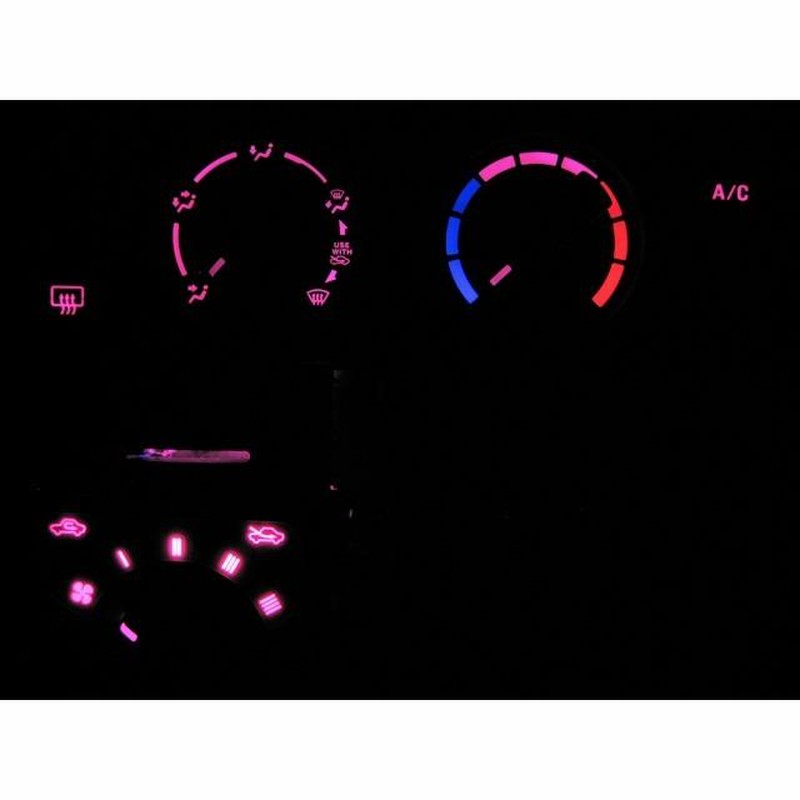 EVERY WAGON エブリイワゴン エブリイ DA64V/DA64W マニュアル エアコンパネル照明用 LED 1台分セット！ SUZUKI  スズキ | LINEショッピング