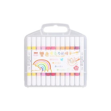 文明SKB雙色壓克力彩繪筆/AC-2501/24色