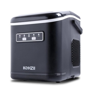 KOHZII 獨特好清潔設計_全掀蓋製冰機 KIM1240BK (316不鏽鋼製冰柱+全掀蓋)