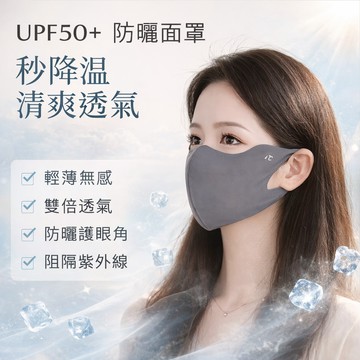 ❄️隔日到貨❄️美麗佳人 UPF50+可水洗玻尿酸護眼角防曬口罩防紫外線3d立體
