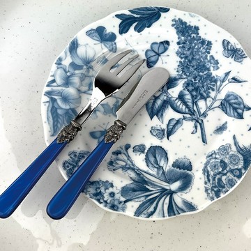 英國Portmeirion Botanic Blue淡雅植物藍系列-16cm餐盤(6吋)