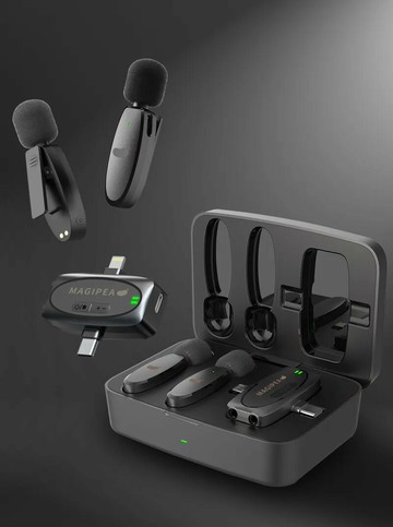 【MAGIPEA 美極品】雙麥好收音2.0｜2024未來麥克風 1對2抗噪麥克風附充電艙