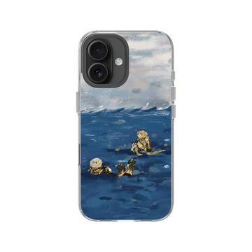 iPhone 16 Clear Case（相機按鈕） 透明 - 產房 - 海獺與海膽
