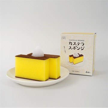 日本 Loft蜂蜜蛋糕造型海綿菜瓜布4入組 吸水力強除油汙效果佳不傷鍋具 品質與創意的完美結合 日本進口 - 海綿 日本 蜂蜜蛋糕 廚房海綿 搞怪 菜瓜布 清潔海綿 吸水力強除油汙效果佳不傷鍋具 品質與創意的完美結合