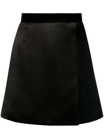 Nina Ricci - A-line satin skirt - women - Polyester - 36 - Black