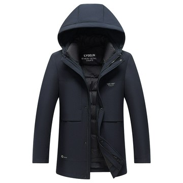 【巴黎精品】現貨+預購 真羽絨90%白鴨絨羽絨外套羽絨衣夾克-保暖戶外加厚連帽羽絨男外套2色a1is43