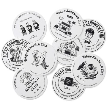 FILTER017 x B.D.O. 東京三明治俱樂部 COASTER SET 杯墊 (9入)
