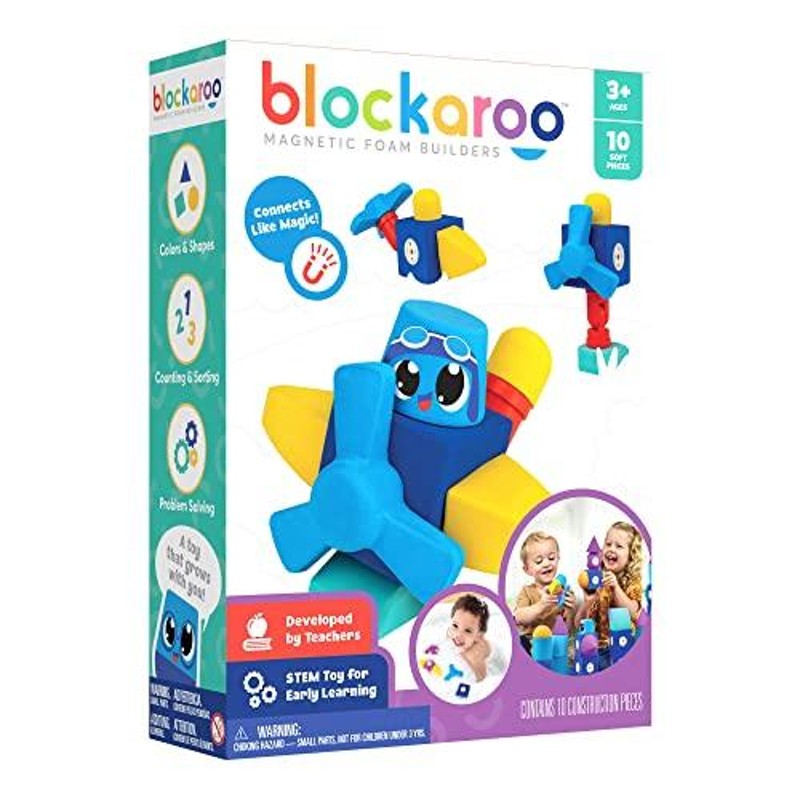 Blockaroo マグネットフォーム組み立てブロック - STEM 就学前の