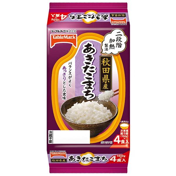 テーブルマーク 秋田県産あきたこまち (分割) 4食 (150g×2食×2個)×8個入×(2ケース)