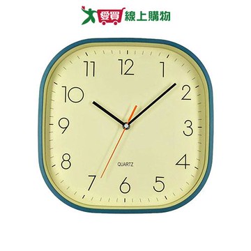 台暐 簡單生活方框掛鐘 藍 TW-6386【愛買】