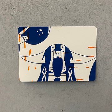 【ZhiZhiRen】厵 | 絹印明信片 - 鳳山打鐵