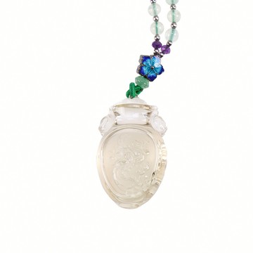 黃水晶寶瓶項鍊(小) (招財/事業運/招貴人/辟邪除穢)