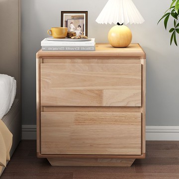 免運/開立發票 免安裝實木榫卯結構床頭柜簡約現代家用臥室收納小柜子窄柜子儲物 快速出貨