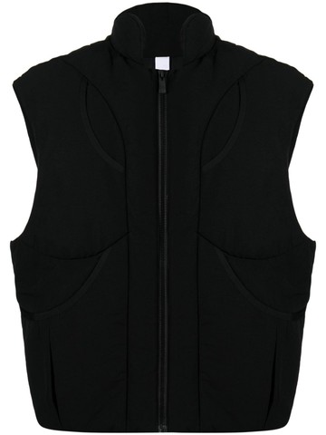 A.A. Spectrum - Seekers mock-neck padded waistcoat - men - Rayon/Elastane/Duck Down/Recycled Polyester/Nylon - XS - Black