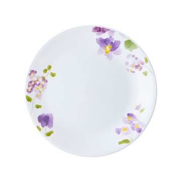 【美國康寧 CORELLE】8吋平盤-紫霧花彩