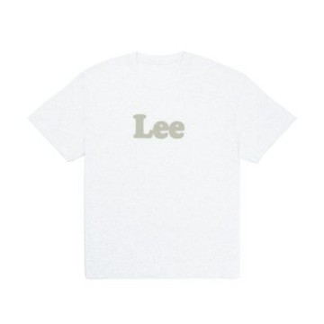 Lee 男女同款 基本LEE印花短袖圓領TEE 白/藏青色 LB602117979 LB602117132