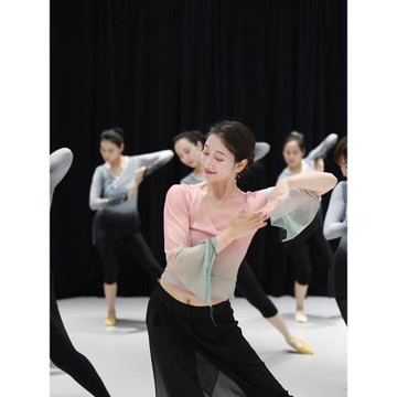 古典舞蹈身韻服漸變仙飄逸紗衣中國舞形體練功服藝考集訓服演出服