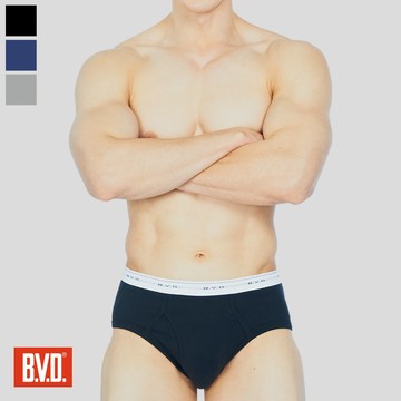 【BVD】親膚純棉透氣素色三角褲-SBD241
