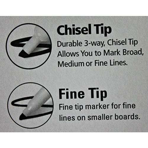 Expo Chisel  Fine Tip Low Odour Dry Erase Markers 18 Pack