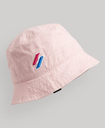 Superdry Men's Unisex Bucket Hat Pink / Roseate Pink - Size: M/L Size: MxL