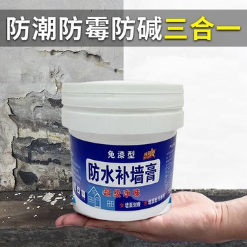 防水防潮補墻膏墻麵修補膏白色膩子膏家用內墻塗料修複翻新免漆