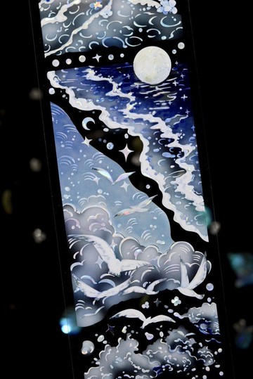 月海花眠 PET 和紙膠帶 貝殼光 5米 / 10米