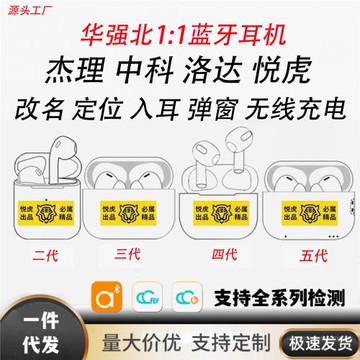 適用于蘋果TWS新三代華強北C口無線藍牙耳機Air2345杰理五代Pro2