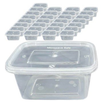 高精商行 PP一次性餐盒 含蓋 300ml  100個  1入