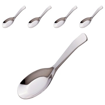 OSAMA 王樣 日式小台匙 13x3.8cm 304不鏽鋼  銀色  5支