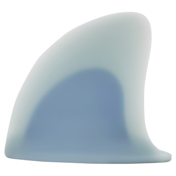 SHIMOYAMA 矽膠尼龍烘焙麵團鯊魚鰭刮刀 KM 專利 小貨 12 x 10 x 2cm  灰藍色  1個