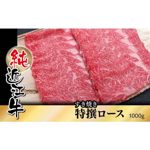 ふるさと納税 滋賀県 草津市 純近江牛すき焼き用特撰ロース肉1,000g