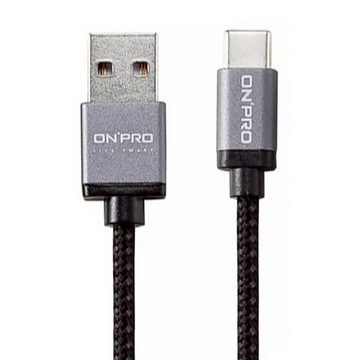 ONPRO 3A 傳輸快充線 USB-A - USB-C UC-TCM12M  1.2m  黑色  1條