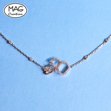 HULU系列 | 18K鑽鑲 葫蘆手鏈 配 專屬字母