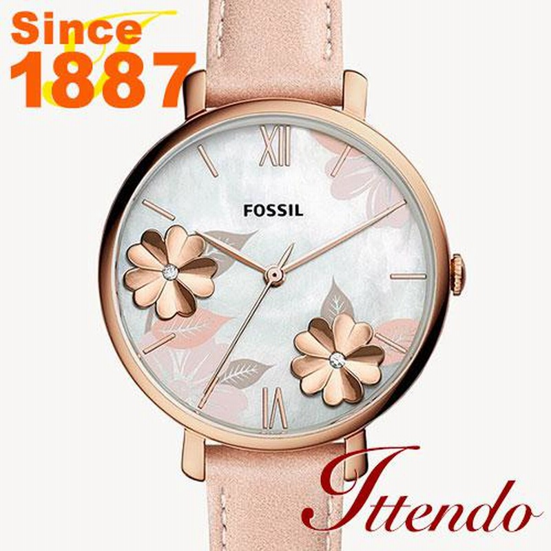 FOSSIL フォッシル ES4671 JACQUELINE 三針 ブラッシュレザーウォッチ