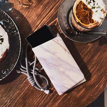 PhonePochette 手機隨身袋 - Marble - White -客製 母親節禮物