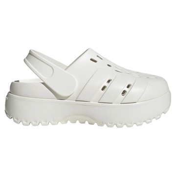 adidas 愛迪達 女款 ADILETTE CLOG PLATFORM 運動涼鞋 JP9576  22.5cm  米白色