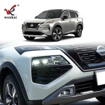 適用于日產23款奇駿改裝前保險杠裝飾框 Rogue前大燈專用下飾條