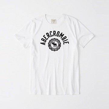 F a&f Abercrombie & Fitch 短袖 T恤 白 1088
